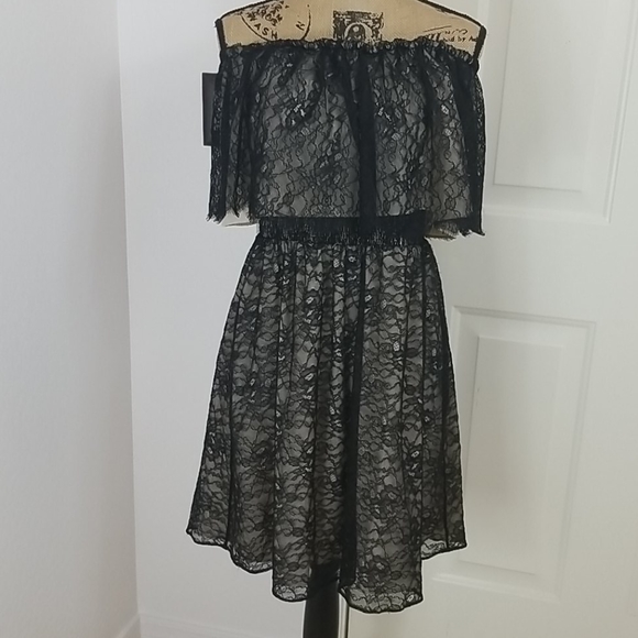 Alice + Olivia Dresses & Skirts - ALICE + OLIVIA "SUZY" BLACK NUDE LACE Dress